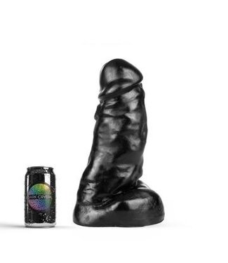 Dark Crystal Black Giant Dildo 31 cm - Veined Dark Crystal XXL Waterproof Toy