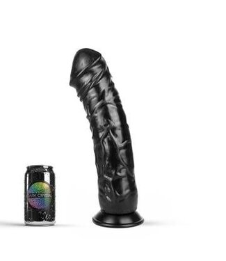 Dark Crystal Dark Crystal Zwarte Flexibele Dildo 32 cm Met Zuignap En Waterdicht