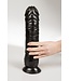 Dark Crystal Dark Crystal 32cm Black Dildo - Flexible, Waterproof, Suction Cup