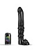 Dark Crystal Dark Crystal Zwarte Flexibele Dildo XXL 37 cm Met Unieke Obstakels