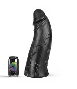 Dark Crystal Dark Crystal Zwarte Dildo 38,5 cm Flexibel Hypoallergeen Vinyl XXL