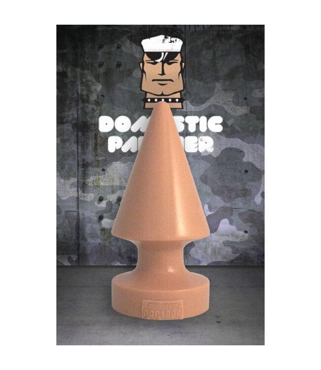 Domestic Partner Giant Crack Attack Buttplug 22 cm Met Puntige Top En Brede Schacht Voor Gevorderden