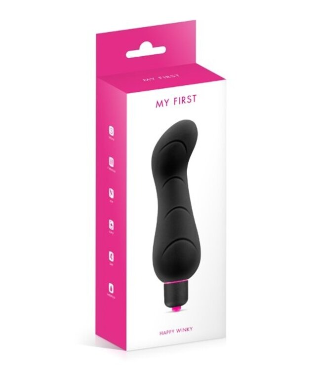My First Eco Silicone Happy Winky Vibrator - 7 Modes, Soft, Lightweight, Quiet