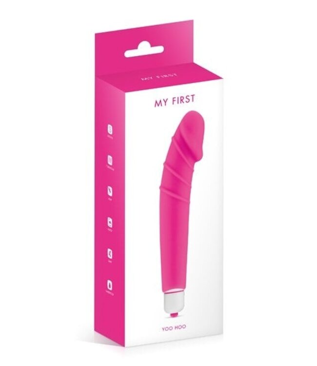My First My First Yoo Hoo Vibrator – Sanft, leise & umweltfreundlich in Schwarz/Rosa