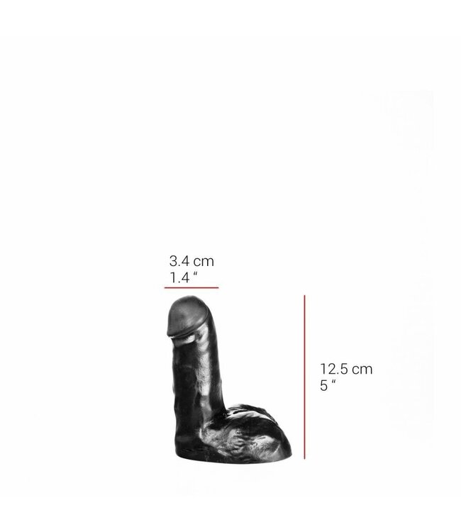 515 Line Realistic 12.5 cm Dildo - Flesh & Black, Odourless PVC, Safe Design
