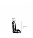 515 Line Realistischer Dildo 12,5 cm | Hautfarbe & Schwarz, Latexfrei, PVC, Europa