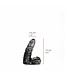 515 Line 14 cm Realistic Dildo - Flesh & Black, Odourless, Safe PVC