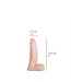 515 Line Realistische Dildo 15,5 cm - Latexvrij, Ftalaatvrij, PVC Veilig, Vlees & Zwart
