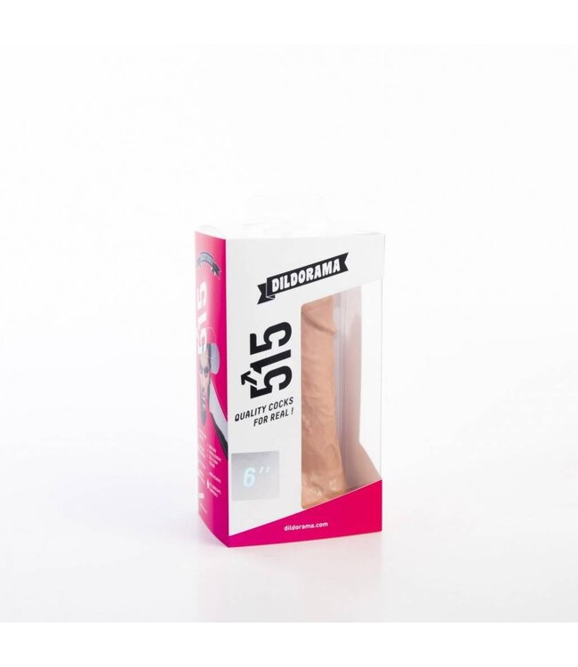 515 Line Realistische Dildo 15,5 cm - Latexvrij, Ftalaatvrij, PVC Veilig, Vlees & Zwart