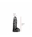 515 Line 16 cm Realistic Dildo - Flesh & Black, Phthalate-Free, Easy to Clean