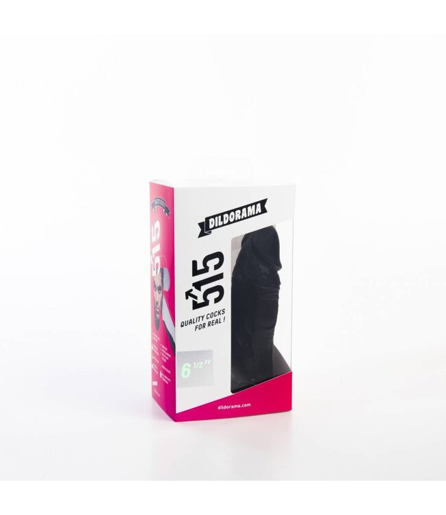 515 Line 16 cm Realistic Dildo - Flesh & Black, Phthalate-Free, Easy to Clean