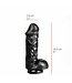 515 Line Dildo Met Zuignap 20,5 cm x 5,6 cm - Veilig Pvc, Verrijdbaar Op Glad Oppervlak