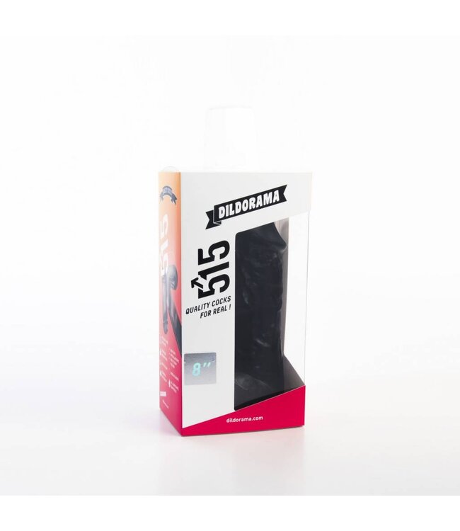 515 Line Robuster Dildo 20,5 cm mit Saugnapf in Hautfarbe & Schwarz – PVC, phthalatfrei