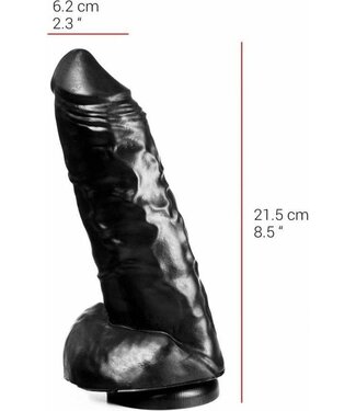 515 Line Dildo 21,5 cm mit Saugnapf – Hautfarben & Schwarz, latexfrei, sicher & reizend