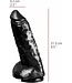 515 Line Dildo 21,5 cm mit Saugnapf – Hautfarben & Schwarz, latexfrei, sicher & reizend