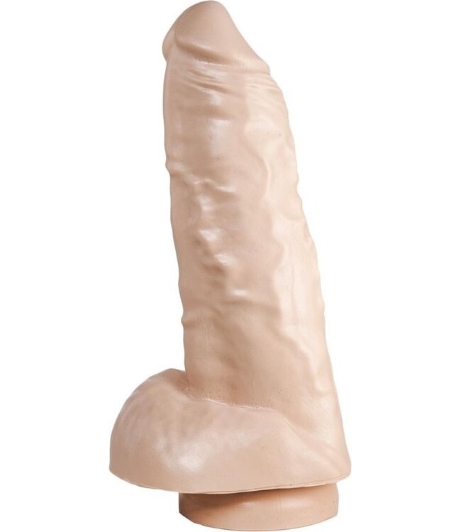 515 Line Dildo Met Zuignap 21,5 cm – Latexvrij, Vlees Of Zwart, 515 Line