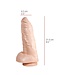 515 Line Dildo Met Zuignap 21,5 cm – Latexvrij, Vlees Of Zwart, 515 Line