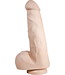 515 Line Dildo 18 cm Zuignap Vlees & Zwart | Veilig PVC Ftalatenvrij Europa