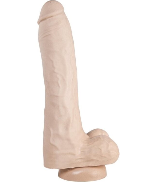515 Line 19 cm Suction Cup Dildo - Flesh & Black, PVC, Safe & Easy to Clean