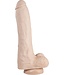 515 Line Dildo 19 cm mit starkem Saugnapf – Hautfarben & Schwarz, sicher & geruchsneutral