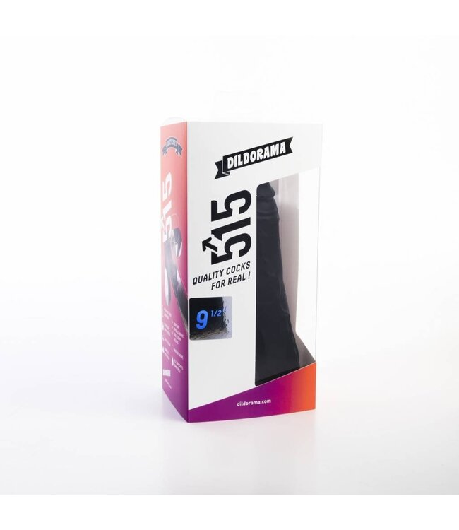 515 Line 19 cm Suction Cup Dildo - Flesh & Black, PVC, Safe & Easy to Clean