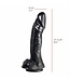515 Line Dildo Met Zuignap 21,5 cm In Vlees En Zwart, Veilig PVC, EU-Productie