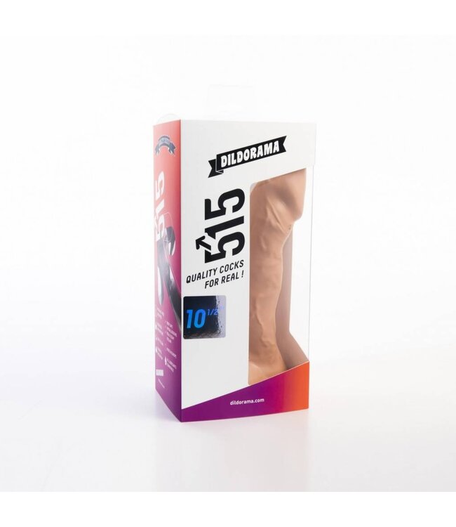 515 Line Vielseitiger Dildo 21,5 cm mit Saugnapf – Hautfarben & Schwarz, PVC-frei