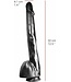515 Line Dildo 32 cm Met Sterke Zuignap In Vlees of Zwart - 100% PVC Veilig