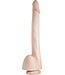 515 Line Dildo 32 cm Met Sterke Zuignap In Vlees of Zwart - 100% PVC Veilig
