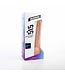 515 Line Dildo 32 cm Met Sterke Zuignap In Vlees of Zwart - 100% PVC Veilig