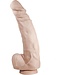 515 Line Realistische Dildo Met Zuignap 34,5 x 7 cm - PVC, Huidkleur en Zwart