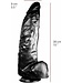 515 Line Vielseitiger Dildo 38 cm mit Saugnapf - Hautfarben & Schwarz, sicher und leicht zu reinigen