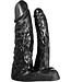 515 Line Doppeldildo in Haut und Schwarz - 18 & 13 cm, sicher und langlebig