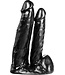 515 Line Luxurious Double Dildo Set - 20.5cm & 14cm - Safe PVC, Easy Clean