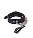 KIOTOS X Kiotos Siliconen Halsband Met Zilveren Ketting En Stevige Stud-Band