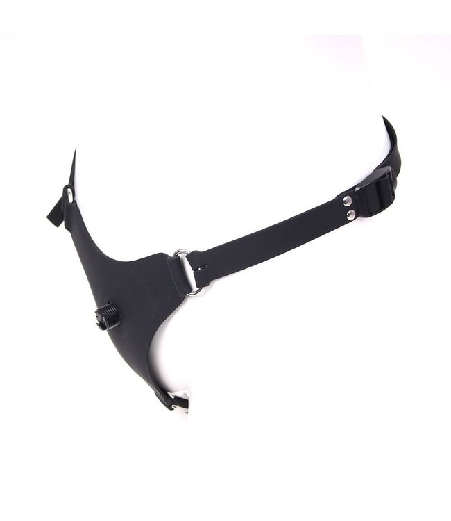 KIOTOS X Kiotos X Kinky 12cm Silicone Strap-On Dildo - Grooved Design, Black