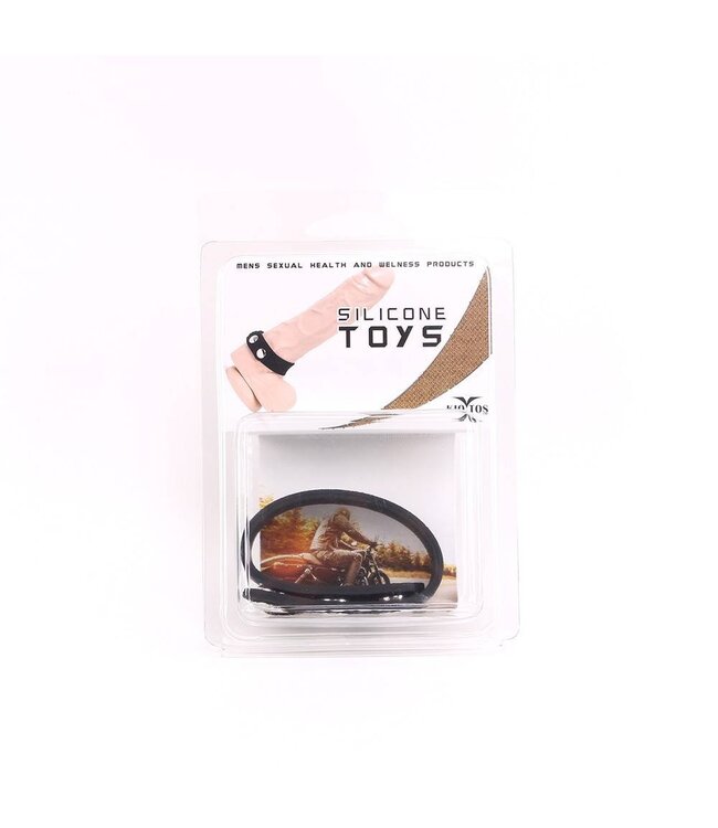 KIOTOS X Kiotos X Verstelbare Siliconen Cockstrap Met Drukknoopjes En Zijdezachte Afwerking