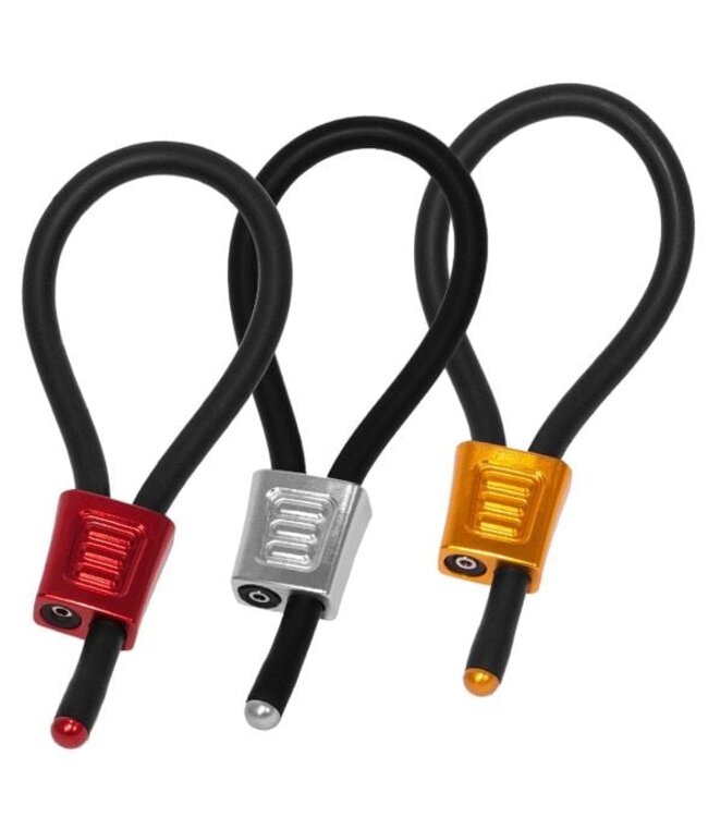 ElectraStim ElectraStim Rubberen Electro Loops Met Verstelbare Aluminium Hendels Rood