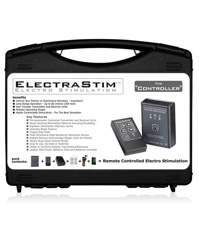 ElectraStim Remote Control Electro Sex Stimulator Kit - 60m Range, 7 Patterns