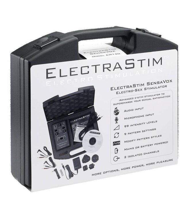 ElectraStim SensaVox EM140: Audio-Controlled Electro Stimulator with 99 Levels