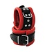 Kiotos Leather Verführerische Kiotos-Fußfesseln aus Leder – 30 cm, Rot, robust & stylish
