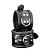 Kiotos Leather Sturdy Black Leather Ankle Cuffs with D-Ring & Studs - 6.5 cm