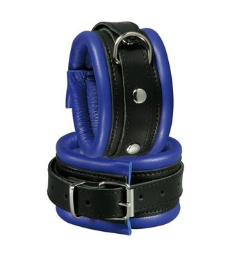 Kiotos Leather Kiotos Fußfesseln 5 cm in Blau | Hochwertiges Leder & Vielseitiges Design