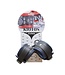 Kiotos Leather Kiotos Leather Blauwe 5 cm Leren Enkelboeien Met Studs En D-Ring