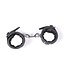Kiotos Leather Kiotos Black Ankle Cuffs with Silver Studs - Edgy European Design