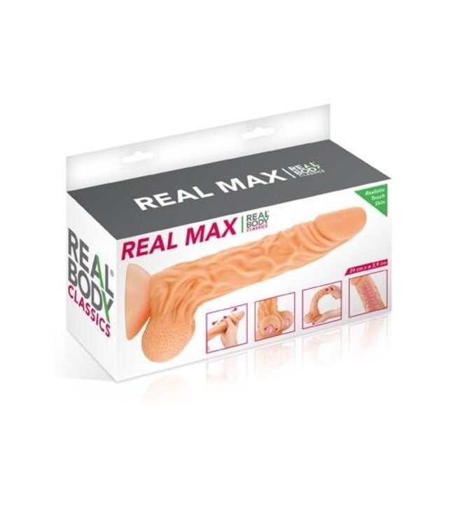 Real Body Real Body Flexibele Dildo Met Zuignap 22 cm - Ultiem Realistisch & Zacht