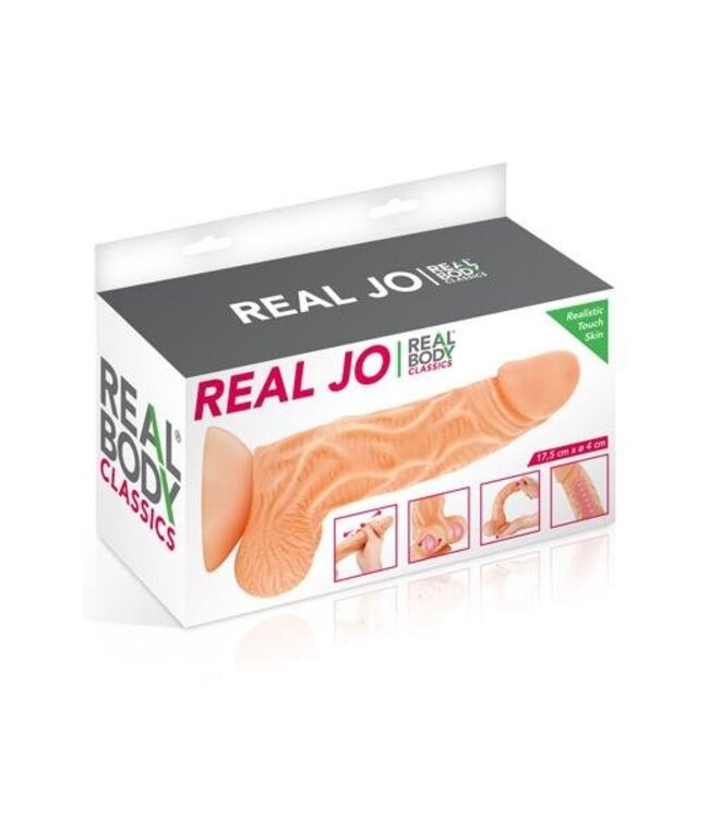 Real Body Real Body Flexibele Dildo Met Bewegende Voorhuid En Zuignap 18,5 cm