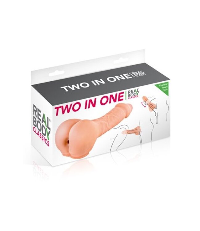 Real Body Phthalate-Free 18cm Two-in-One Dildo & Penis Enhancer for Extra Pleasure