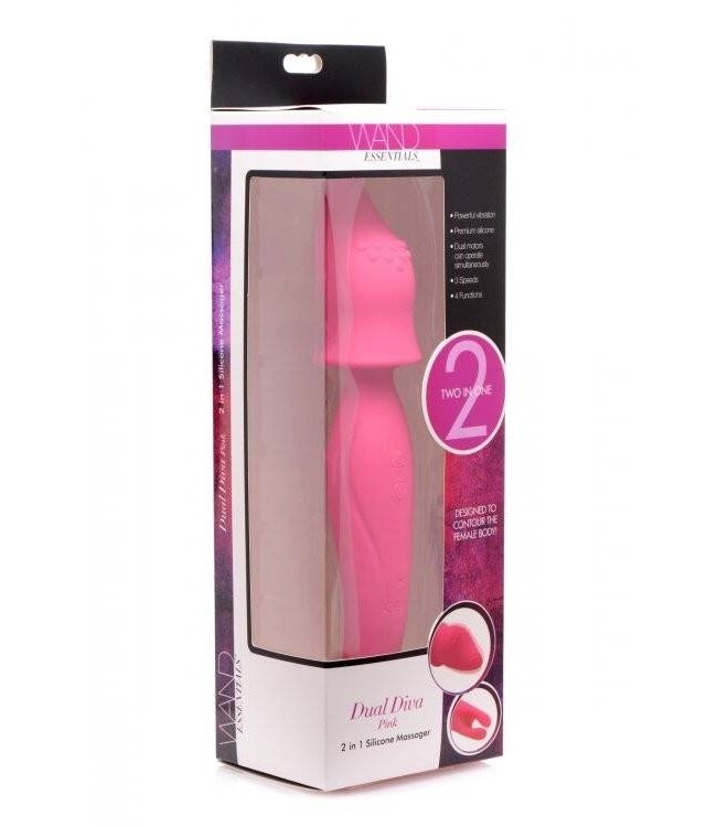Dual Diva 2-in-1 Silicone Massager | 3 Speeds & Waterproof Design