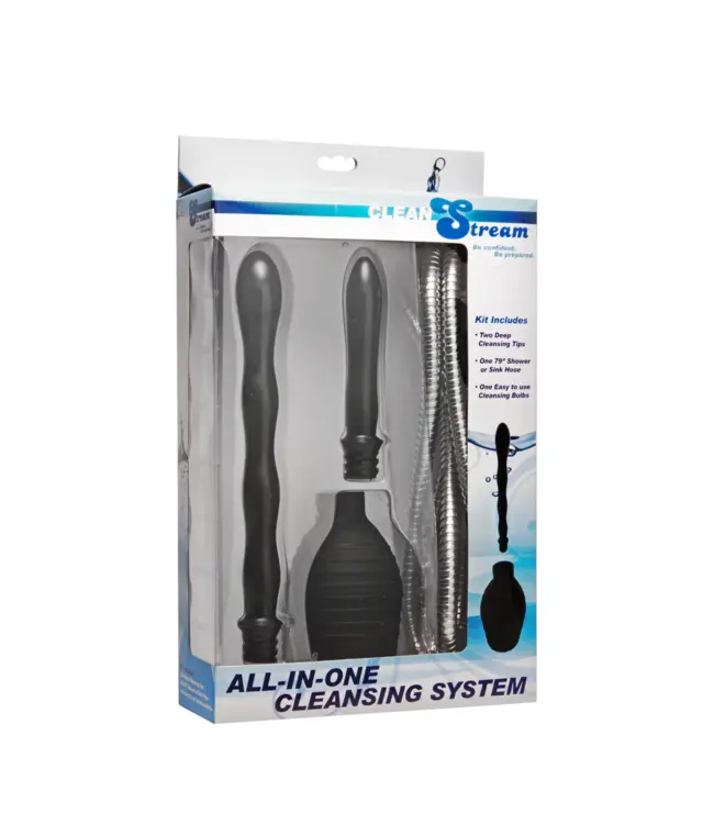 CleanStream CleanStream Compact Douche-Klysma Reinigingssysteem Met Roestvrijstalen Slang